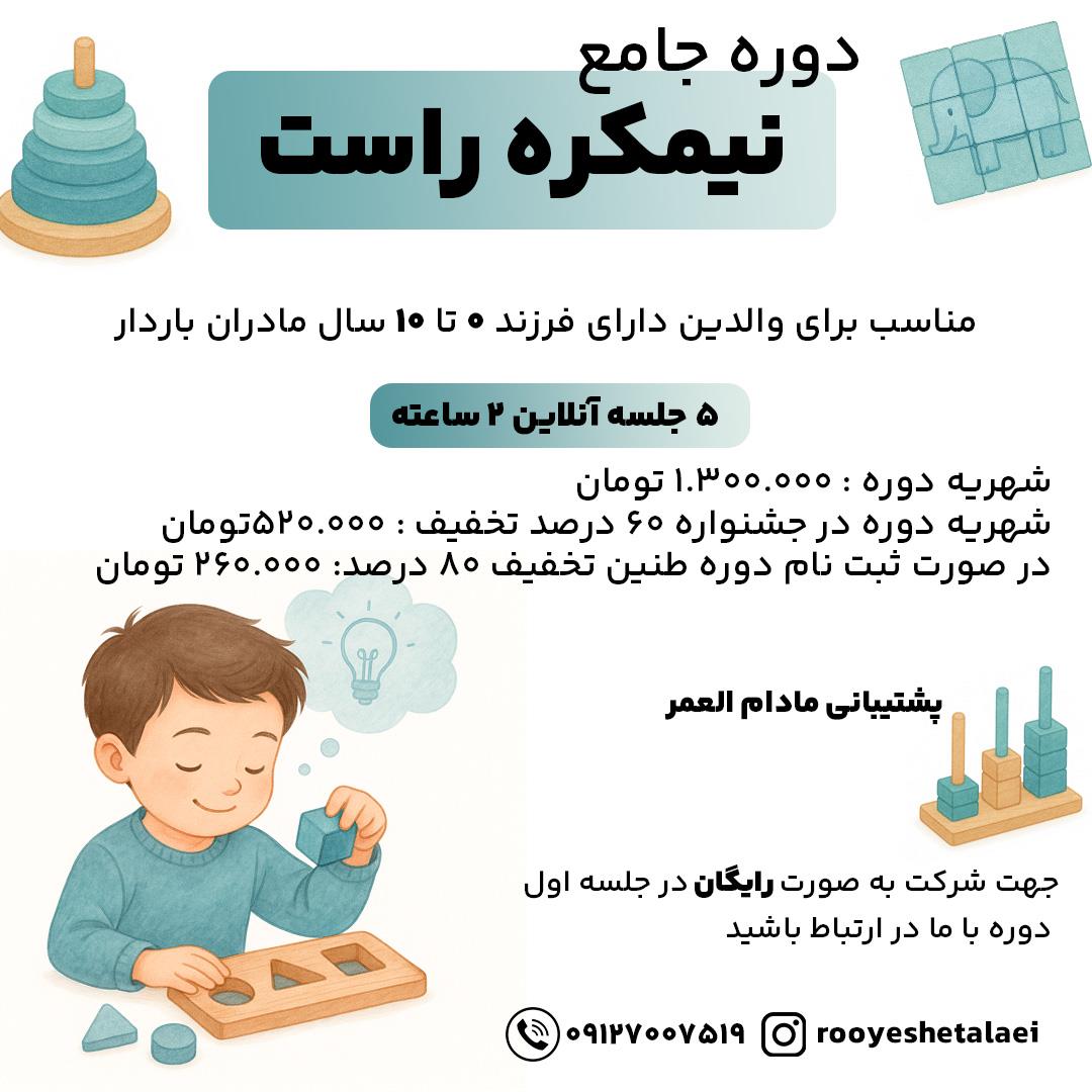 کارگاه آموزشی نیمکره راست اردیبهشت 1404